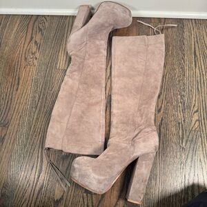 Dolce Vita Jules tall suede knee high platform boots size 6.5